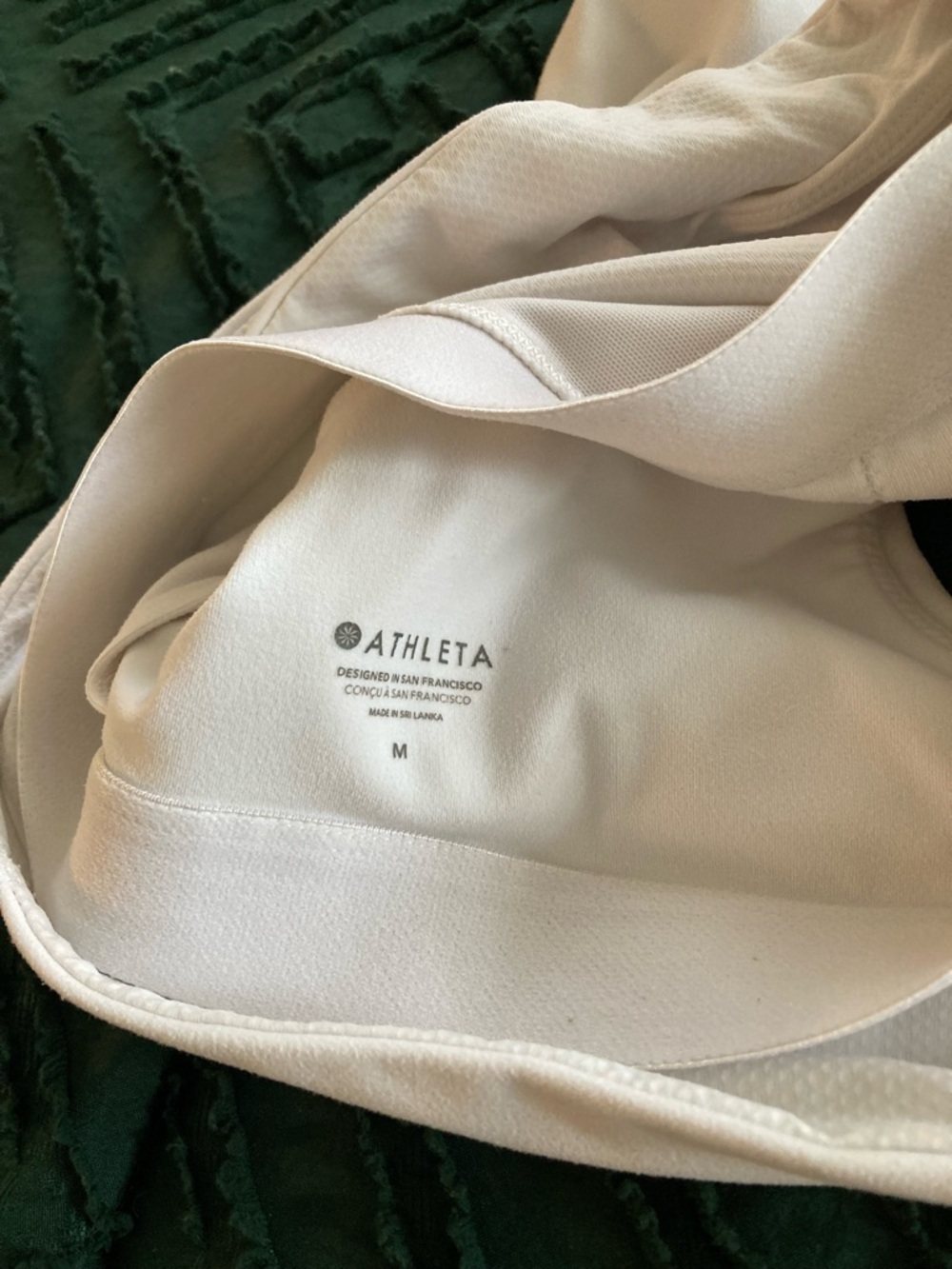 Athleta Cream Twist-Detail Crop Top - Picture 6 of 7